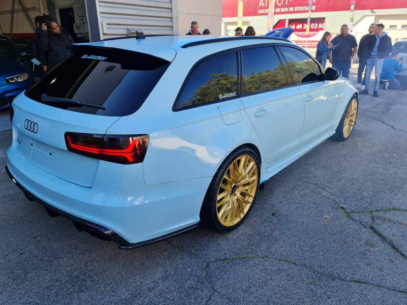 Pose des jantes en 21 pouces Abt sur cette Audi rs6