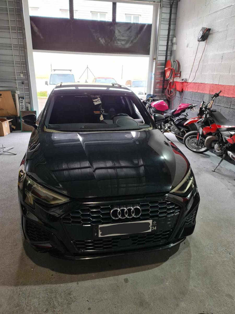 Pare brise cassé sur Montpellier 