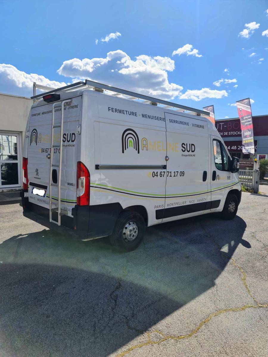 Stickage publicitaire sur Lunel 