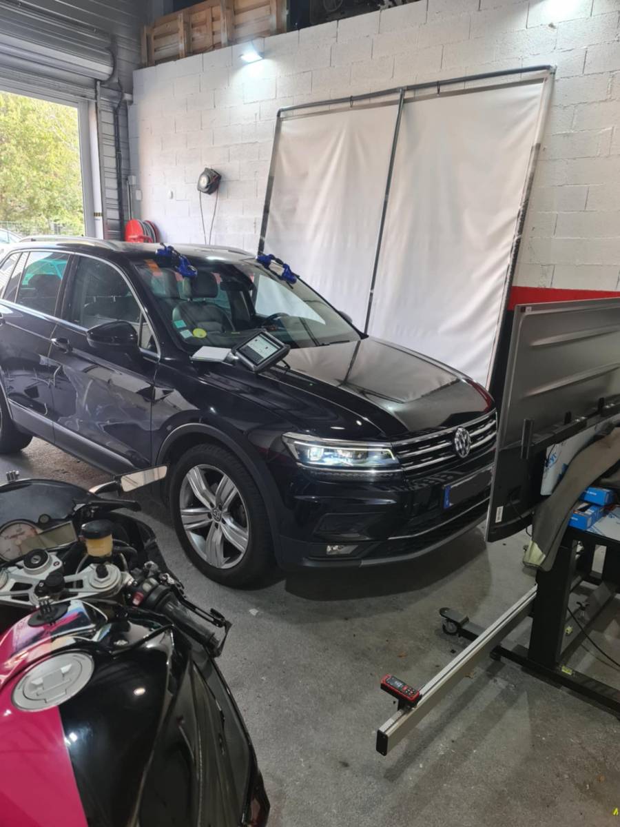 Calibrage adas sur ce Volkswagen tiguan à Montpellier 