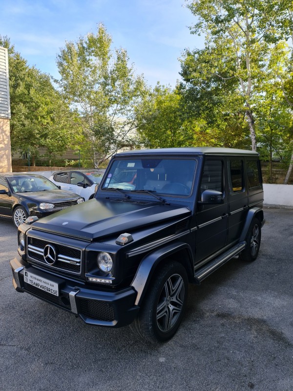 Vitres teintées sur ce Mercedes class G pour notre client de Aigues mortes