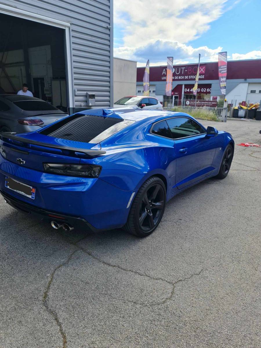 Film solaire sur cette Chevrolet camaro à Montpelllier