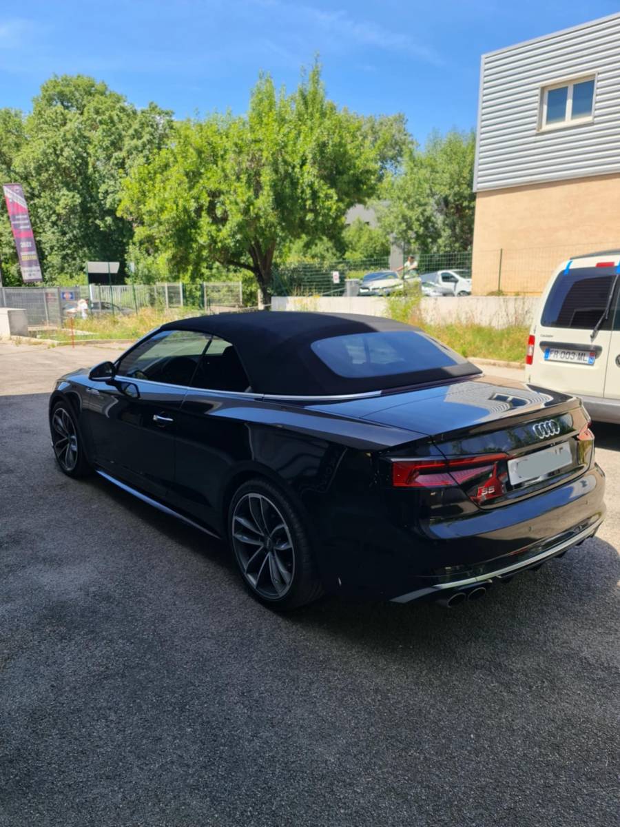 Audi S5 cabriolet vitres et feux teintées sur lunel 