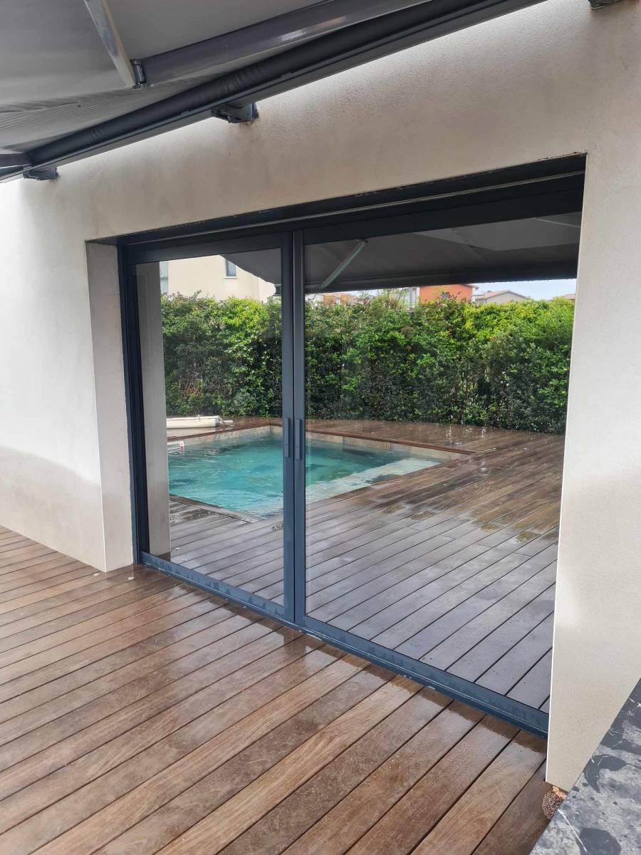 Vitres teintées sur villa sur Lunel 